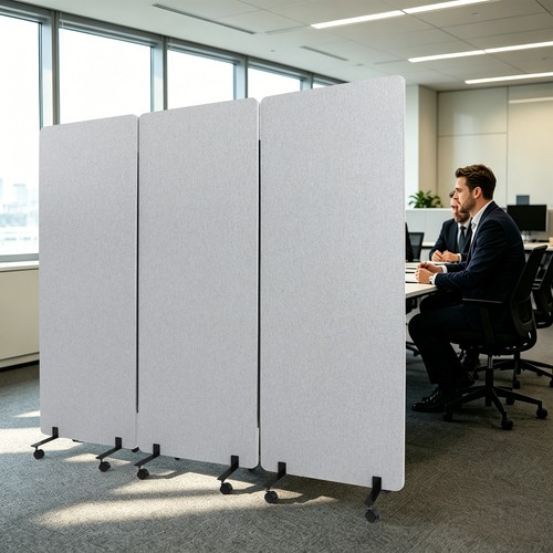 Panel room divider - 3-panel,