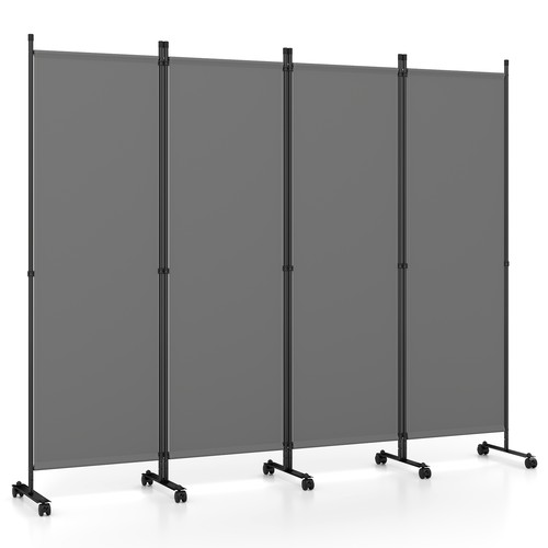 Panel room divider - panel, black