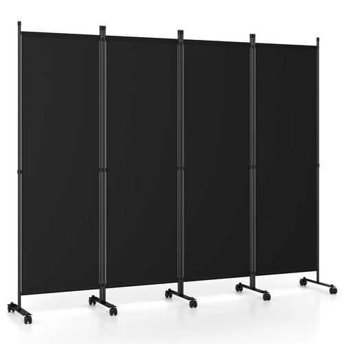 Panel folding room divider - 4-panel,