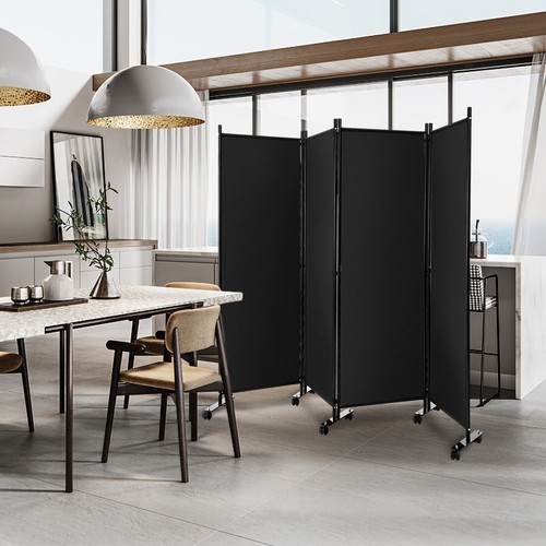 Panel room divider wheels - room, on