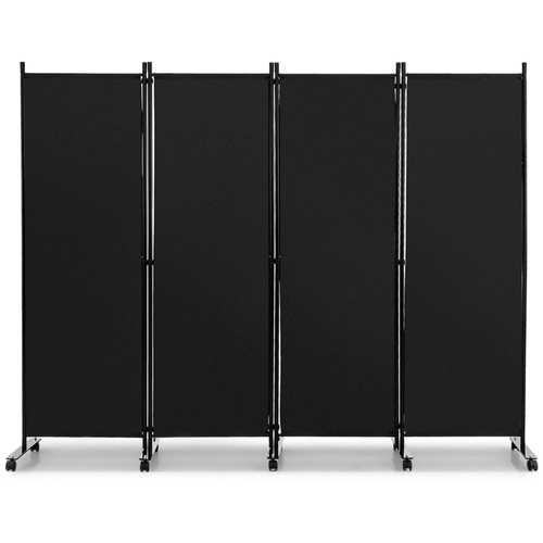 Black panel wheeled - 4-panel, foldable