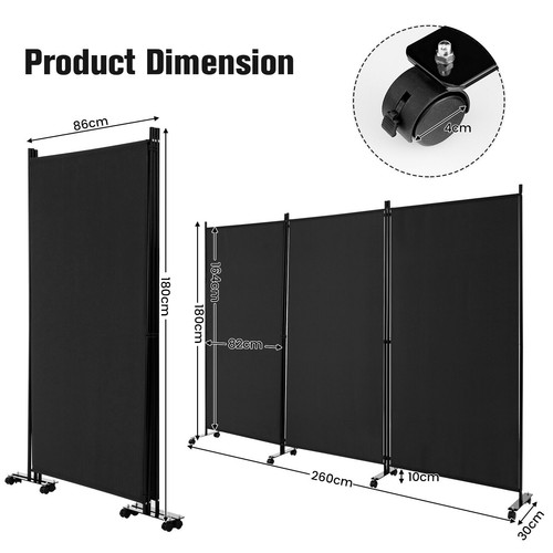 Panel room divider wheels - panel,