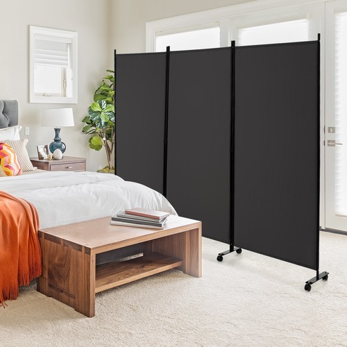 Panel foldable room divider - 3-panel,