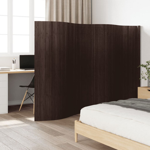 Room divider bamboo dark brown - divider,
