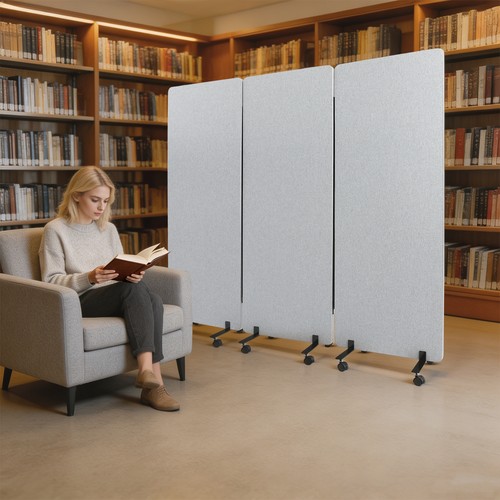 Panel room divider - 3-panel,
