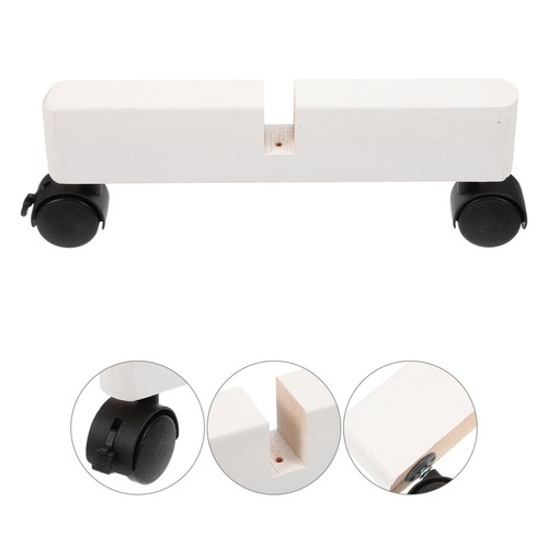 White wooden folding screen - wooden,