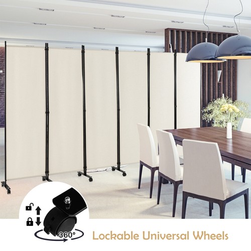 Panel folding room divider - 6-panel,