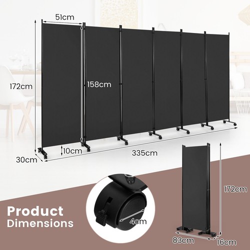 Panel room divider wheels - room,